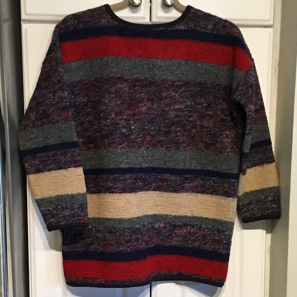 Madewell Hi-Line Wool Blend Striped Sweater Size XS - Picture 2 of 4